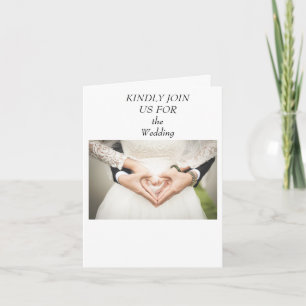 Elegant Personalised Wedding Invitation Card