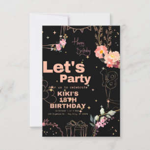 Elegant Personalized Birthday Blessing Card 
