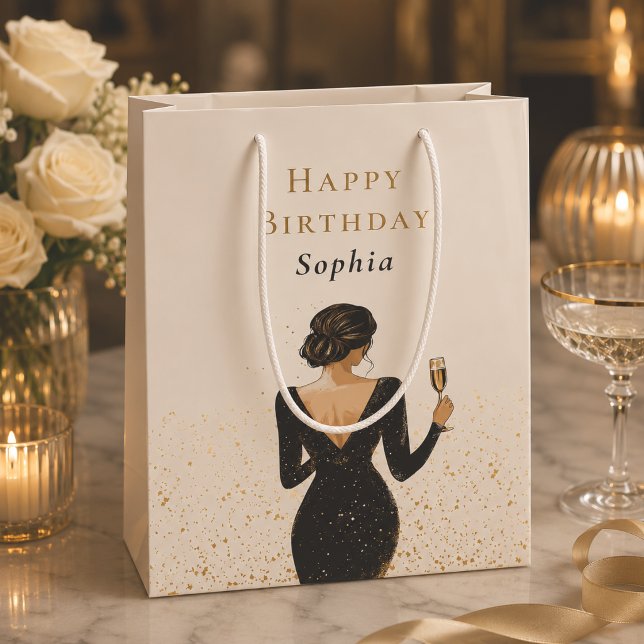 Elegant Personalized Birthday Gift Bag (Creator Uploaded)