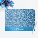 Elegant Personalized Blue Glitter Look Luxury iPad Air Cover<br><div class="desc">Elegant Personalized Blue Glitter Look Luxury iPad Air Cover  . Perfect pattern for any person.</div>