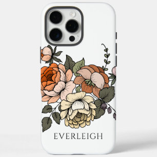 Elegant Personalized Botanicals iPhone 16 Pro Max Case