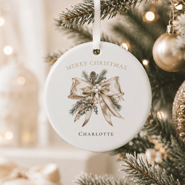 Elegant Personalized Christmas Ornament (Creator Uploaded)