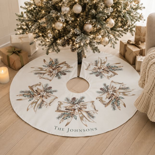 Elegant Personalized Christmas Tree Skirt (Creator Uploaded)