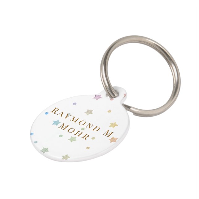 Elegant Personalized Custom Name Pet Tag (Side)
