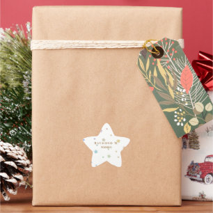 Elegant Personalized Custom Name Star Sticker