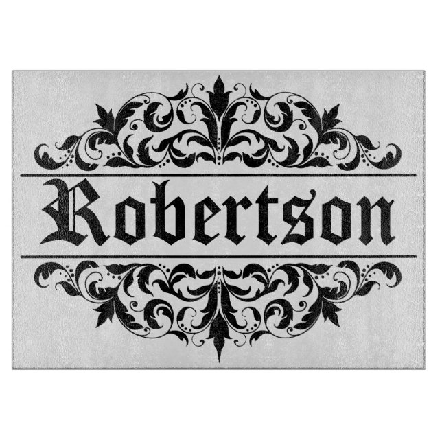 Elegant Personalized Cutting Board (Front)