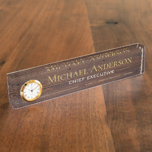 Elegant Personalized Desk NAME Plate Executive