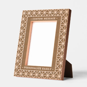  Elegant Personalized Engraving Geometric Art Deco Etched Frames