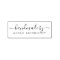 Elegant Personalized Handmade By