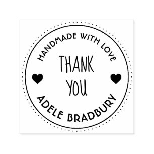 Elegant Personalized Handmade By Self-inking Stamp