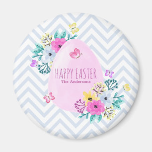 Elegant Personalized Happy Easter   Magnet