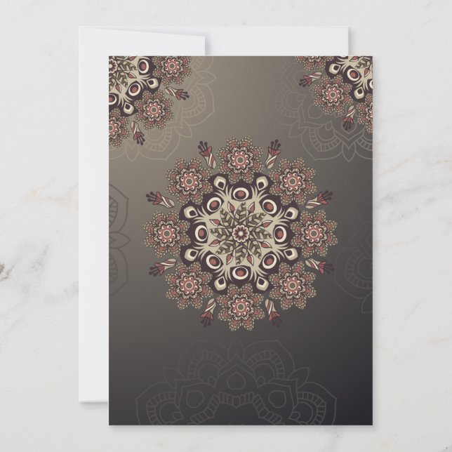 Elegant Personalized Indian Wedding Invitation Car (Back)