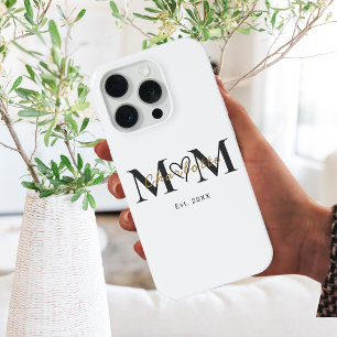 Elegant Personalized Mom Name Est Year Phone Case