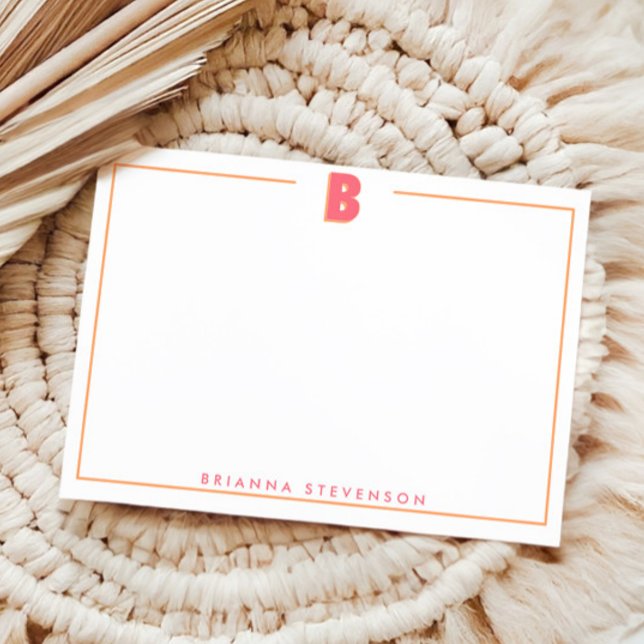 Elegant Personalized Monogram 3D Letter B Initial  Card (Creator Uploaded)