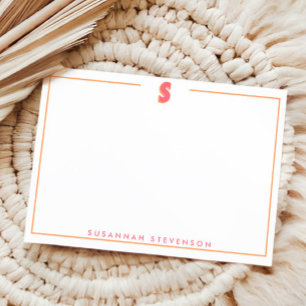 Elegant Personalized Monogram 3D Letter S Initial  Card