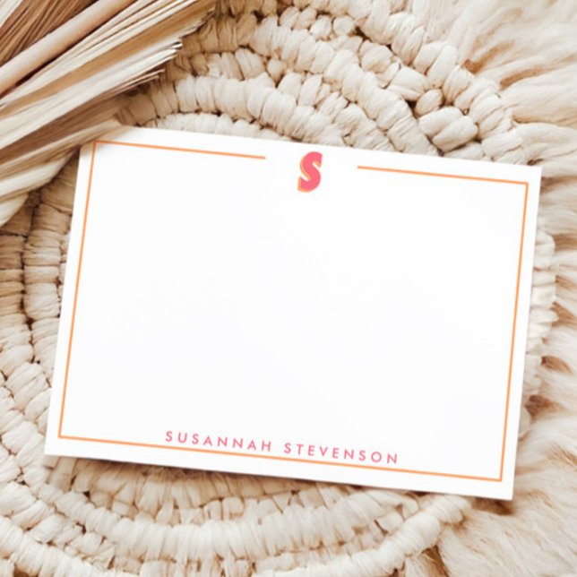 Elegant Personalized Monogram 3D Letter S Initial  Card (Creator Uploaded)