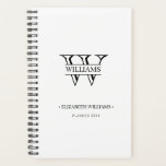 Elegant Personalized Monogram and Name Planner<br><div class="desc">Modern and elegant design printed Elegant Personalized Monogram and Name Planner that can be customized with your text. Please click the "Customize it" button and use our design tool to modify this template. Check out the Graphic Art Design store for other products that match this design!</div>
