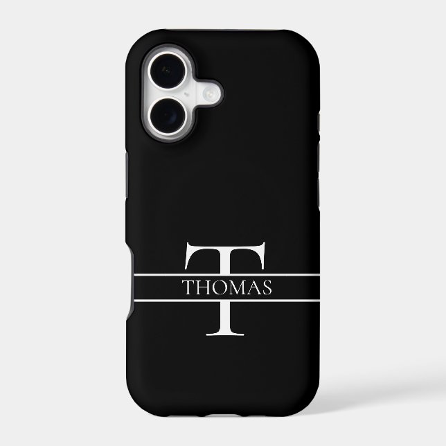 Elegant Personalized Monogrammed Custom Name (Back)