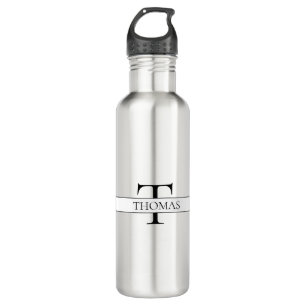 Elegant Personalized Monogrammed Custom Name 710 Ml Water Bottle