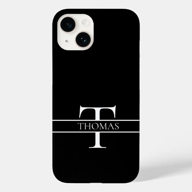 Elegant Personalized Monogrammed Custom Name  Case-Mate iPhone Case (Back)