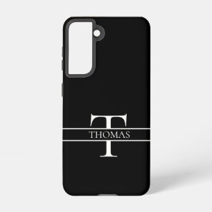 Elegant Personalized Monogrammed Custom Name Samsung Galaxy Case