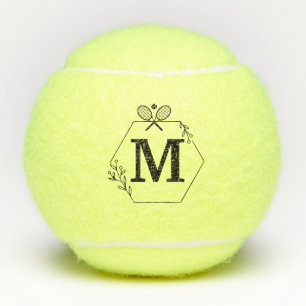 Elegant Personalized Monogrammed Custom Tennis Balls