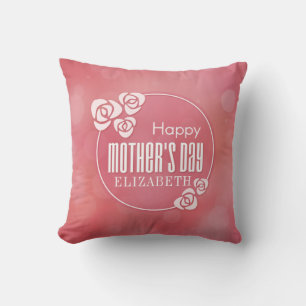 Elegant Personalized Mother's Day   Throw Pillow