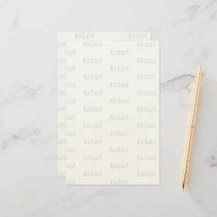 Elegant Personalized Name Stationery