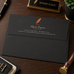 Elegant Personalized Notary Public Envelope