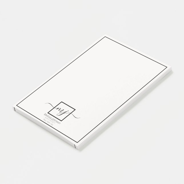 Elegant personalized  note (Angled)