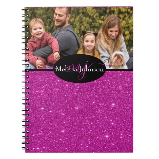 Elegant personalized photo notebook (Front)