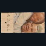 Elegant Personalized Photo Wood USB Flash Drive<br><div class="desc">By adding your favourite photo,  plus your names to personalize and a little black heart underneath,  this gorgeous USB Flash Drive will make a great birthday,  anniversary or christmas gift,  for boyfriends,  girlfriends,  wives,  husbands,  partners or best friends.</div>