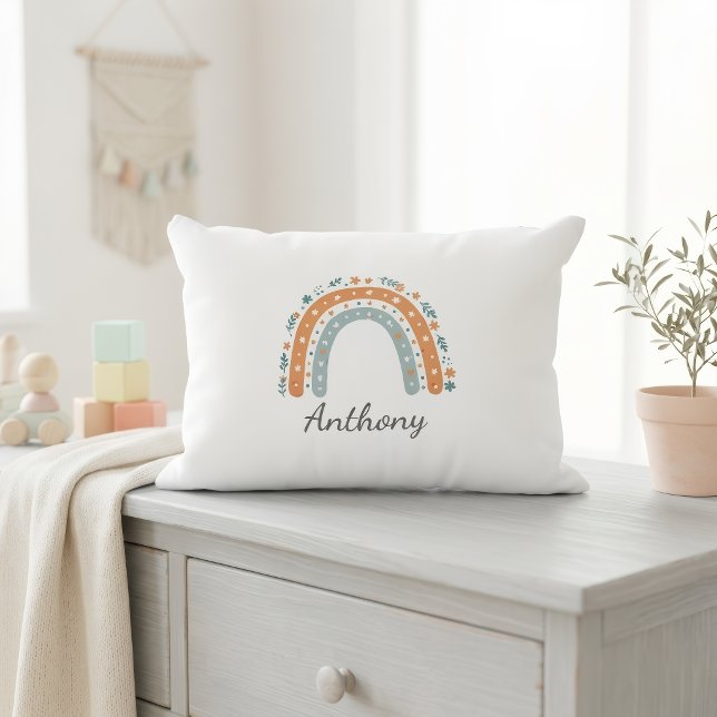 Elegant Personalized Rainbow Pillowcase  Accent Pillow (Creator Uploaded)