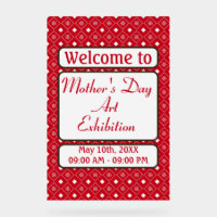 Elegant Personalized Red White Pattern
