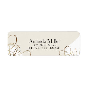 Elegant Personalized Return Address Label
