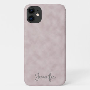 Elegant Personalized Rose Colour Parchment iPhone 11 Case