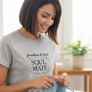 Elegant Personalized Soul Mate Graphic Women’s Tee