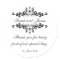 Elegant Personalized Thank You Wedding Sticker