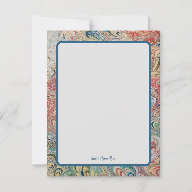 Elegant Personalized Vintage Look Card (Front)