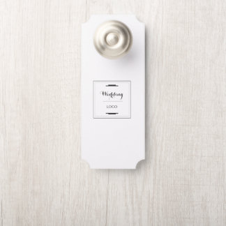 Elegant Personalized Wedding  Custom Modern Gift Door Hanger