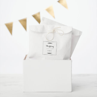 Elegant Personalized Wedding Custom Modern Gift Favour Bag