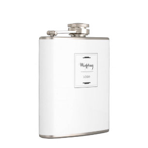 Elegant Personalized Wedding  Custom Modern Gift Hip Flask