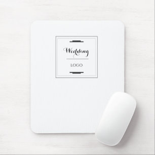 Elegant Personalized Wedding  Custom Modern Gift Mouse Pad