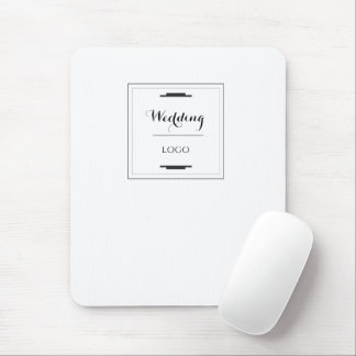 Elegant Personalized Wedding  Custom Modern Gift Mouse Pad