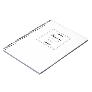 Elegant Personalized Wedding  Custom Modern Gift Notebook