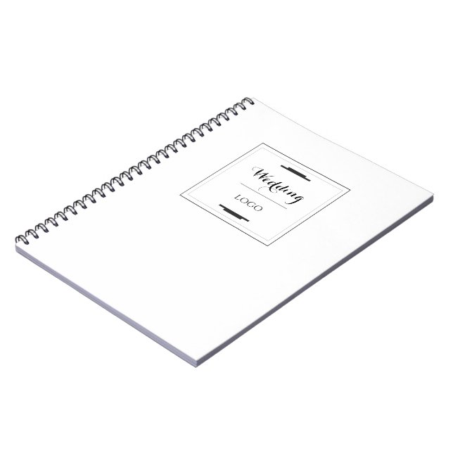 Elegant Personalized Wedding  Custom Modern Gift Notebook (Left Side)