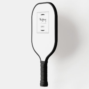Elegant Personalized Wedding  Custom Modern Gift Pickleball Paddle