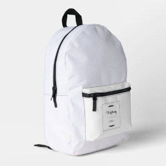 Elegant Personalized Wedding  Custom Modern Gift Printed Backpack