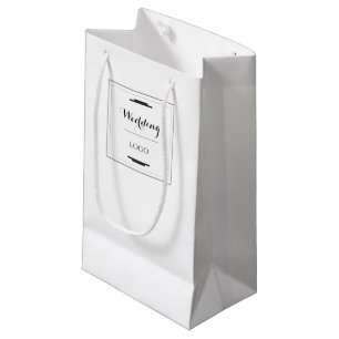 Elegant Personalized Wedding  Custom Modern Gift Small Gift Bag