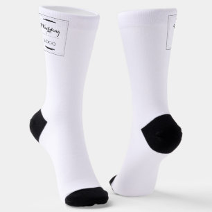 Elegant Personalized Wedding Custom Modern Gift Socks